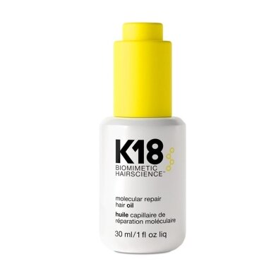 Atkuriamasis plaukų aliejus K18 Molecular Repair Hair Oil, 30 ml Atkuriamasis plaukų aliejus K18 Molecular Repair Hair Oil, 30 ml