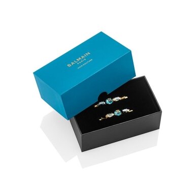 BALMAIN HAIR LIMITED EDITION Locks of Legacy plaukų segtukų duetas / Midnight Black Legacy Slides Duo