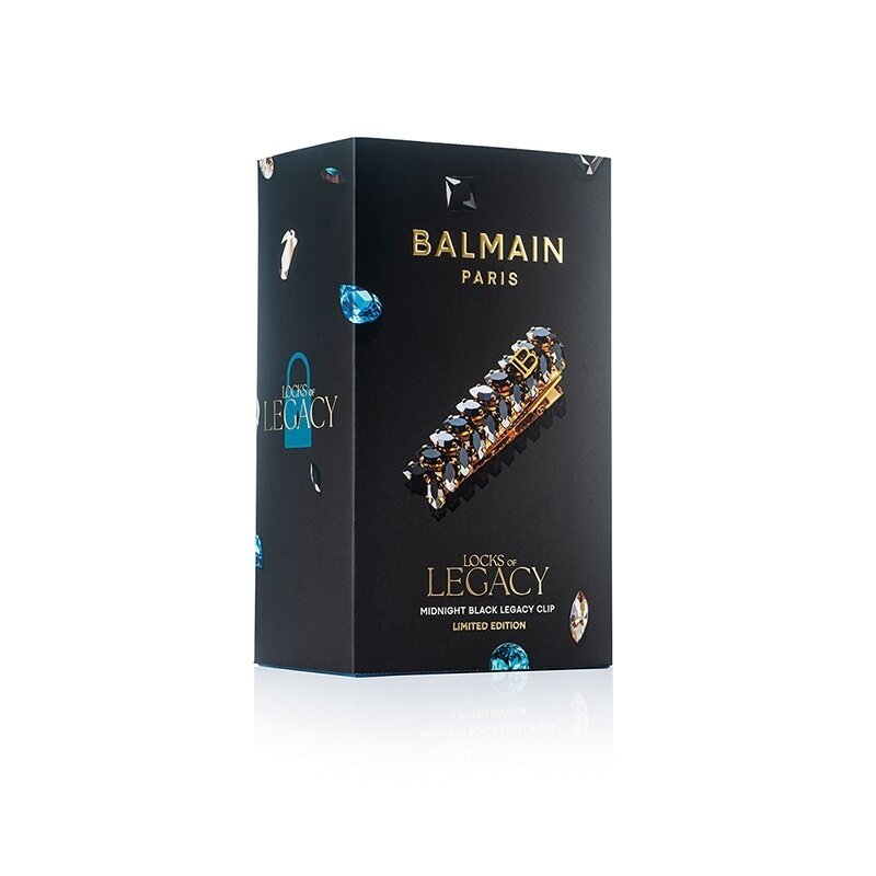 BALMAIN HAIR LIMITED EDITION Locks of Legacy plaukų segtukas / Midnight Black Crown Barrette 2