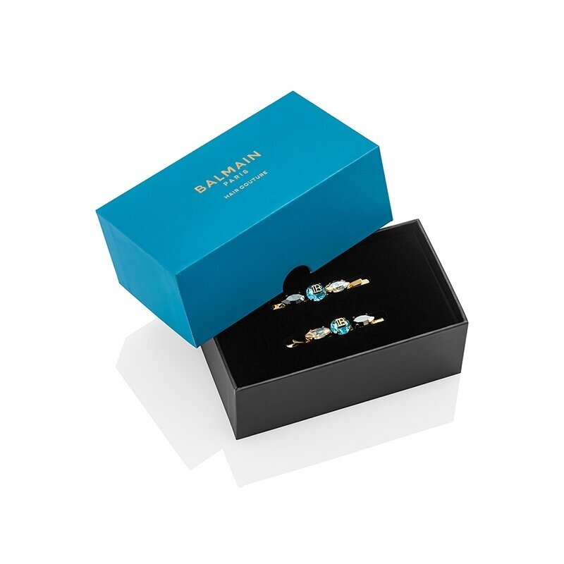 BALMAIN HAIR LIMITED EDITION Locks of Legacy plaukų segtukų duetas / Midnight Black Legacy Slides Duo 1