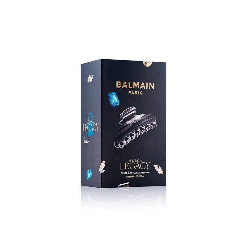 BALMAIN HAIR LIMITED EDITION  Locks of Legacy plaukų segtukas / Pince à Cheveux Midnight Black Medium 3